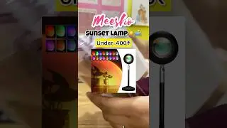 Meesho Sunset Lamp ☀️🛋️#shorts #meesho #sunset #lamp #viral #youtubeshorts