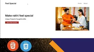 Rakshabandhan Landing Page html css javascript