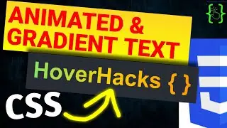 Gradient Text CSS Animation | How to apply text gradient in CSS?