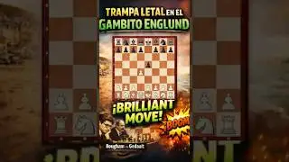 La celada MORTAL del Gambito Englund! #gambito #shorts #ajedrez #chess #principiantes