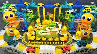  14 minutes of satisfying  Little Duck Track Roller Coaster  toy ASMR | Toy review