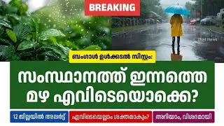 ബംഗാൾ ഉൾക്കടൽ സിസ്റ്റം: ഇന്നത്തെ മഴസാധ്യത ഇവിടങ്ങളിൽ &bull; Kerala Weather Updates Today &bull; Rain Updates