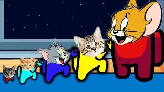 Mickey Mouse and Crew Baby Cats | Among Us distraction dance animation