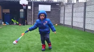 Tembo tries to catch the ball, fun video for kids, Tembotoys
