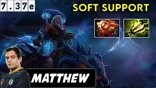Matthew Disruptor Soft Support - Dota 2 Patch 7.37e Pro Pub Gameplay
