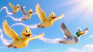 Five Little Ducks Found Hats in the Wind | Counting & Fun Song for Kids | Nursery Rhymes & Songs