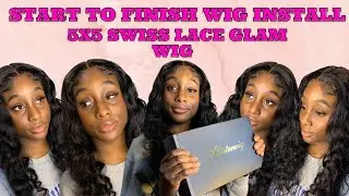 AFSISTER HAIR | START TO FINISH WIG INSTALL | Fake Scalp | Rudynasty
