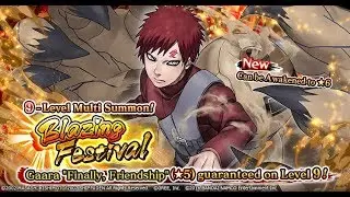 [Naruto Blazing] Blazing Festival Summon | Gaara Finally, Friendship | Naruto Ultimate Ninja Blazing