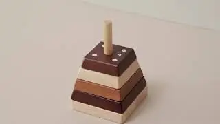 Stacking pyramid NEO by Kid's Concept |  Educational wooden toy |  Play activities for toddlers