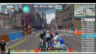 Zwift Racing League: City Showdown - Open Lime League Division 1 on Glasgow Crit Circuit