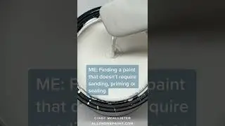 Painting my wood cabinets with ALL-IN-ONE Paint!