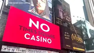 Broadway community protests proposed Times Square casino