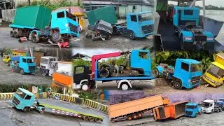 Perjalanan Truk Hino 500 Trailer Biru Dari Masa Ke masa versi miniatur truk