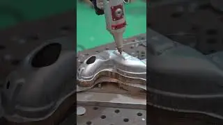 6 axis 3 D Robot laser cutting machine for AUTO parts! #robot #lasercutting  #autoparts
