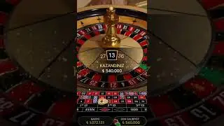 Rulet B&uuml;y&uuml;k Vurgun - 1.000.000 TL - Rulet Kazan&ccedil; Taktikleri #rulet #casino #rulettaktikleri