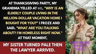 At Thanksgiving, my grandmother yelled at me, but I froze and said, 