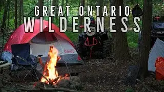 Backcountry ATV Camping | Campfire Cookout, Night Ride and COYOTES