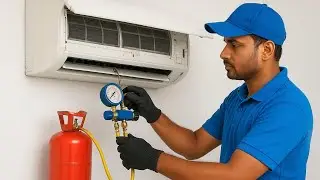 Ac Gas Charging | Expert Mechanice | #viralvideo #trending #viral #foryou #video #youtube #hvac #no1