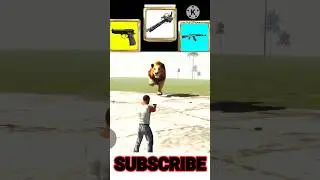 Guns VS Lion 🦁 Challenge || Indian bike driving 3D || #gta #gaming #challenge @MrBeast