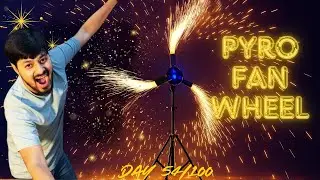 COLD PYRO SINGLE FAN WHEEL in Action 🔥 | Setup Demo | Day 54/100 | Supply4Party