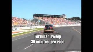 The FOD BOSS Race Track Sweeper