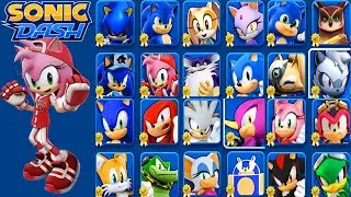 Sonic Dash - All Star Amy New Character Unlocked and Fully Upgraded - All Boss Battle Zazz & Eggman