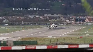 Helvetic Airways Embraer E295 Go Around and Landing at Zurich Airport 07.04.2022