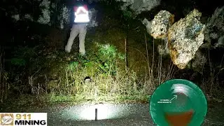 Finding 1/2 Gram Gold Nuggets & High Grade Gold Ore At The Ultimate Placer! (Olight Perun Review)