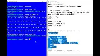 learn bash linux script  with vagrant and virtualbox