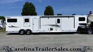2016 CUSTOM Shadow 2 Horse Trailer, 16.5' LQ, Satellite, Generator, Mid Tack, Fully Loaded! 🐎🐎