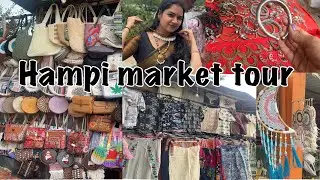 Handmade Jewellery, Cool Clothes & Boho Vibes in India's Hidden Gem | Hampi Hippie Market Tour |