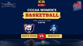 Santa Rosa vs Modesto Junior College Women's Basketball LIVE 1/16/26