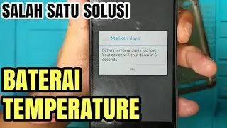 Solusi Mudah Xiaomi Redmi 5a Baterai Temperature Is Too Low