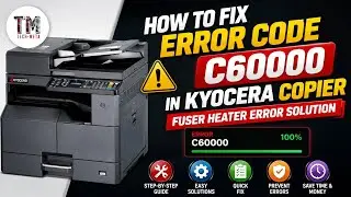 How to Fix Error Code C6000 in Kyocera Copier | Fuser Heater Error Solution Step-by-Step