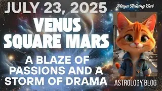 July 23, 2025 - Venus-Mars Square &ndash; A blaze of passions and a storm of drama