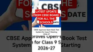 CBSE Update #latestupdate #cbseboard #openbookexam #ncert
