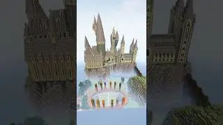 Minecraft Hogwarts castle build #shorts