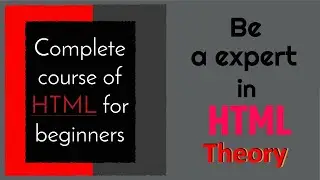 HTML Tutorial for Beginners full course