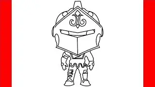 How To Draw Black Knight From Fortnite - Step By Step Drawing