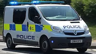 Kent Police Vauxhall Vivaro Cell Van Responding With Lights & Sirens