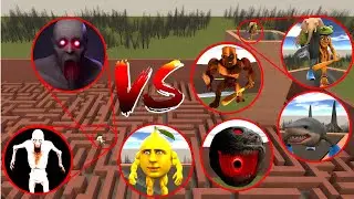 //Sonic VS Tung Tung Tung Sahur VS SCP 096 VS UdinDin In Garry's Mod.#scp096  #garrysmod  #nextbots