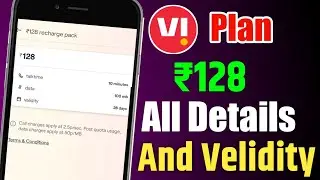 Vi ₹128 Recharge Plan All Details And Velidity | Vodafone Idea ₹128 Recharge Plan Calling And Data