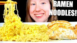 ASMR CHEESY RAMEN NOODLES MUKBANG EATING SOUNDS