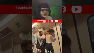 Girl vs Boy fight in Delhi metro over 1000 rupees Zara T shirt  | Reaction @captbaldfromyoutube2500​