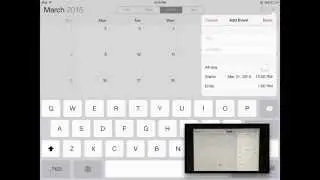 Calendar Events on an iPad