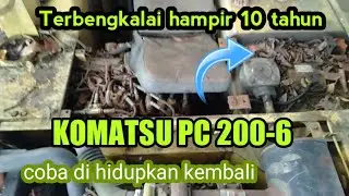 rekondisi alat berat yang sudah usang komatsu pc 200-6