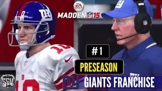 Madden 15 (PS4): New York Giants Online Connected Franchise - EP1 (Preseason)