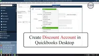 Create Discount Account in Quickbooks Desktop