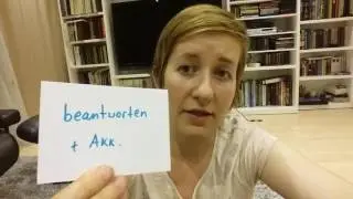 Antworten vs. beantworten | Deutsch A2 B1 B2