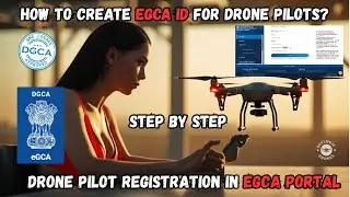 HOW TO CREATE eGCA ID FOR DRONE PILOTS?-Remote Pilot Registration Process in eGCA Portal.